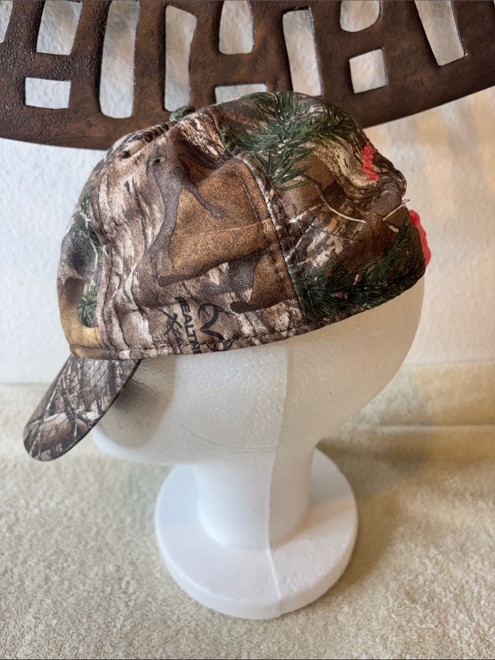 🩷 Under Armour Realtree Camo Hat Women’s Adjustable Pink Logo Hunting Cap 🩷 - Picture 2 of 7